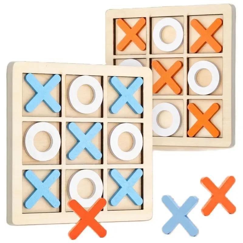 Jeu d'Échecs Montessori en Bois pour Enfant, Mini Puzzle d'Interaction, Entraînement du Cerveau, App