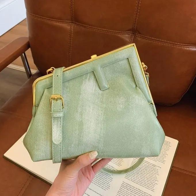 Sacs à couches tendance et élégants de couleur unie pour femmes, sac à bandoulière minimaliste haut 