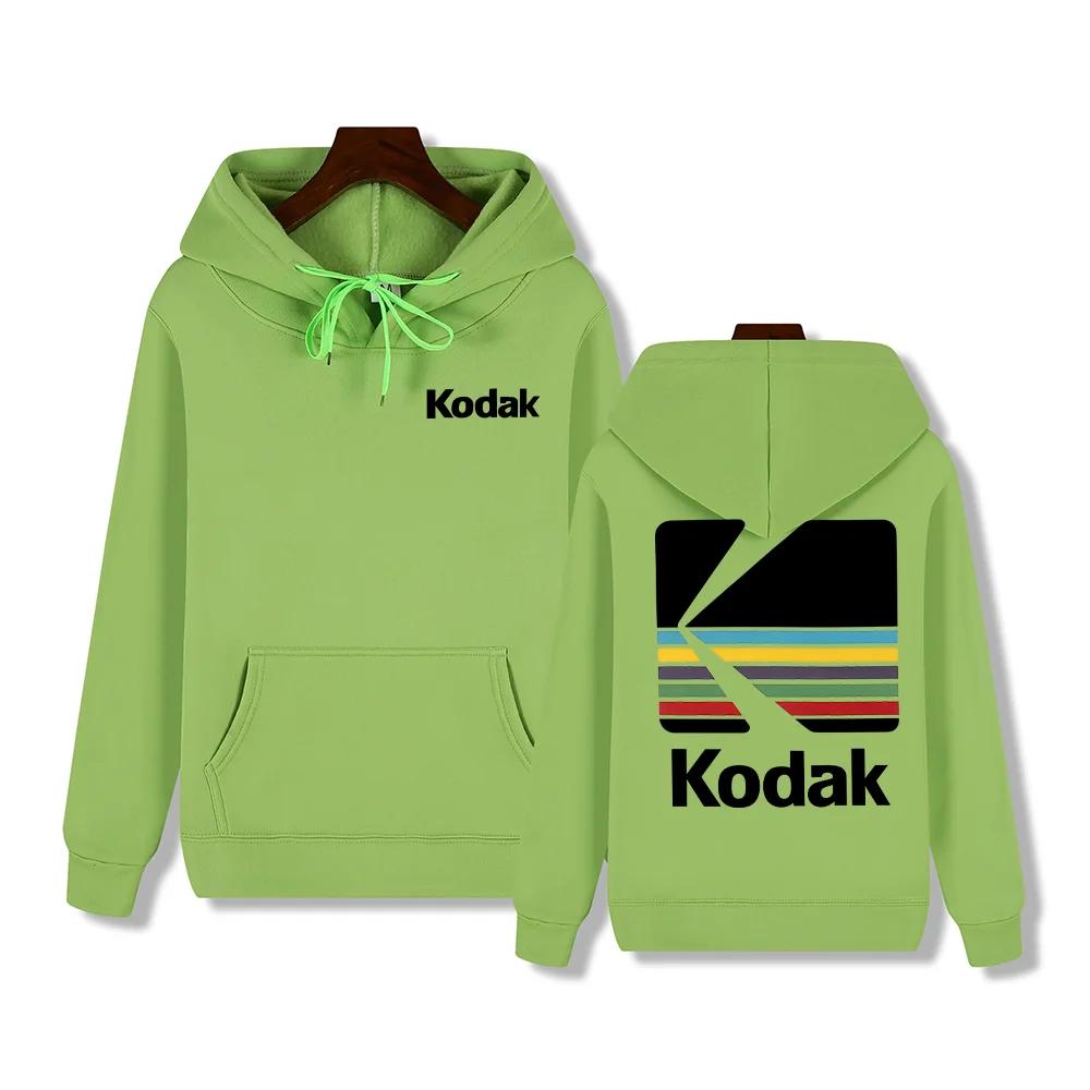 Kodak marque automne et hiver tendance Hip Hop Style rétro mode Y2K imprimé chaud hommes à capuche S