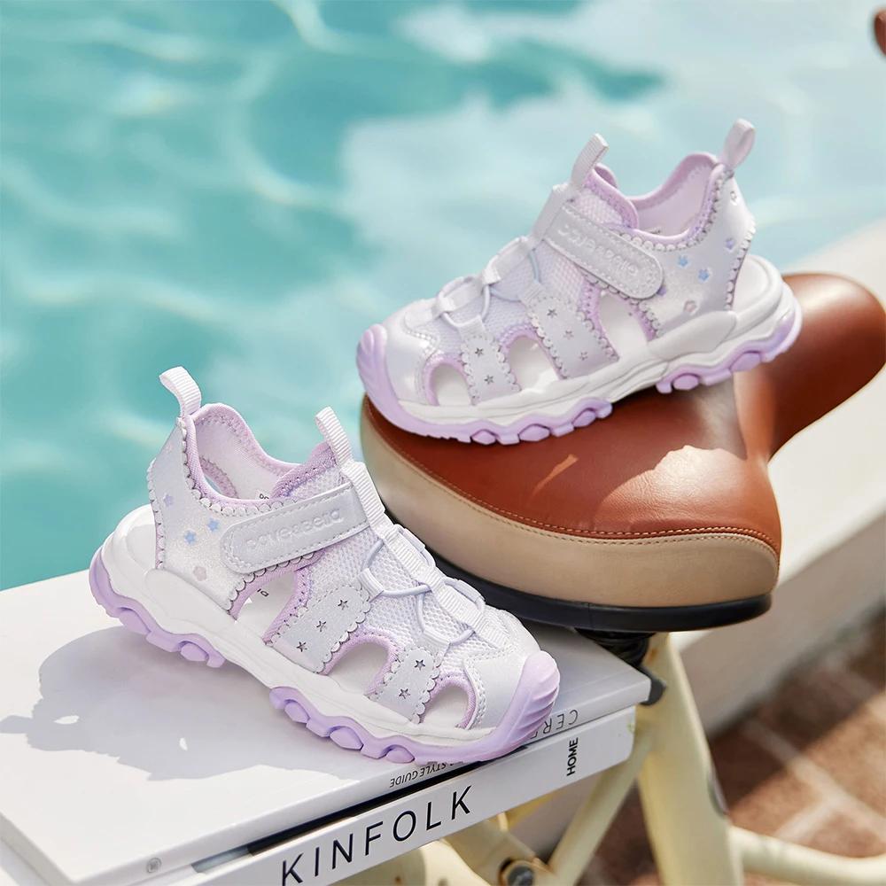 Sandales décontractées pour filles Dave Bella – Chaussures d'été antidérapantes pour enfants, style 