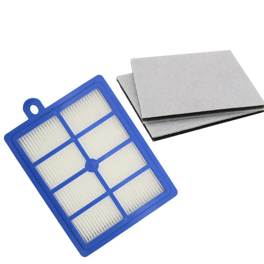 Filtre Hepa anti-poussière lavable H12 H13 + 2 pièces filtre en coton moteur pour Philips Electrolux