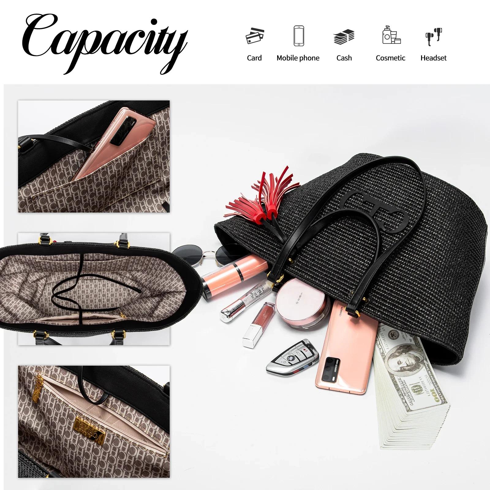 CHCH – sac fourre-tout pour femmes, sac de plage pour vacances, sac de plage, sac de Shopping à main