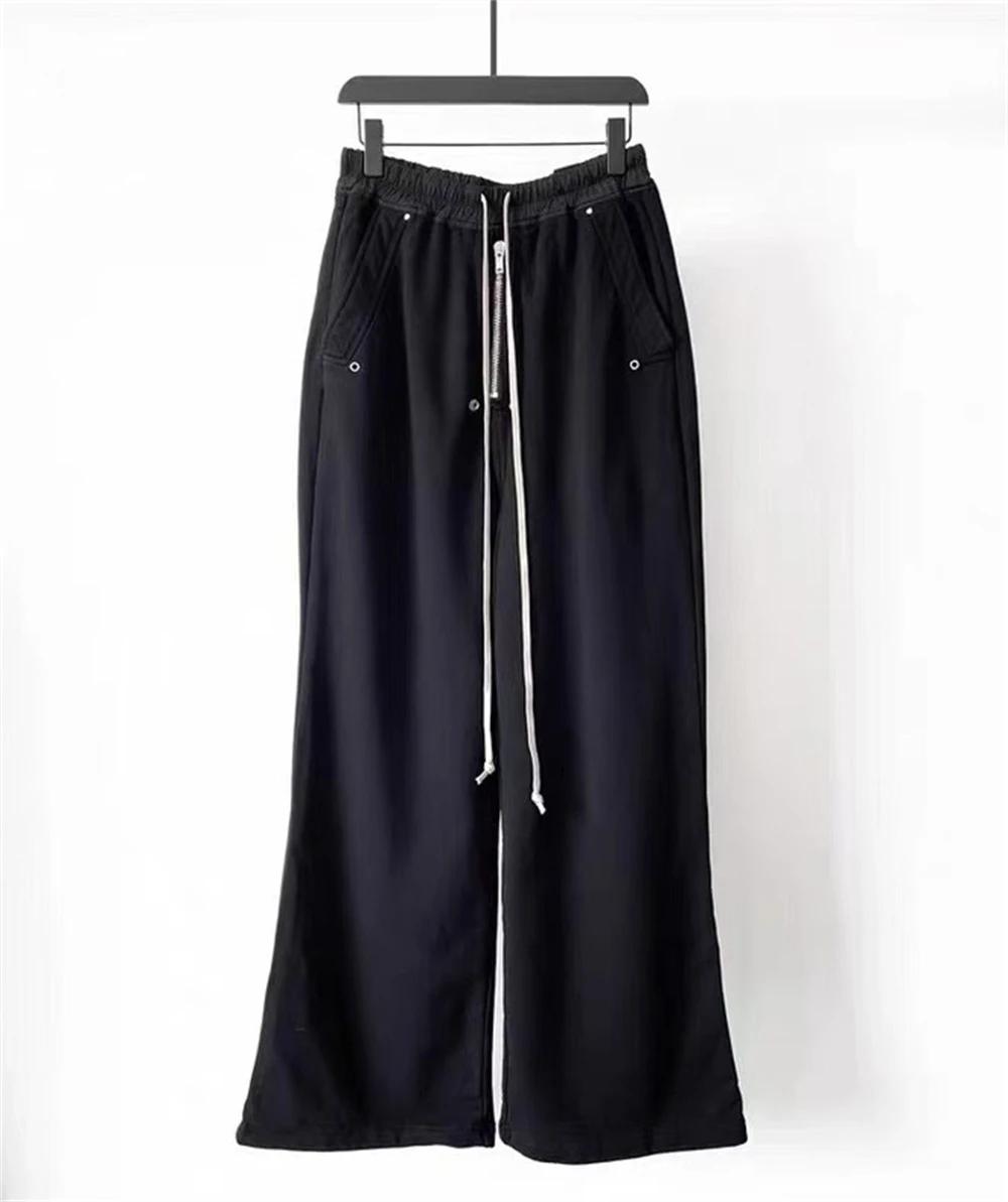 RO pantalon de survêtement à jambes larges avec cordon de serrage, pantalon de jogging Vintage de ha