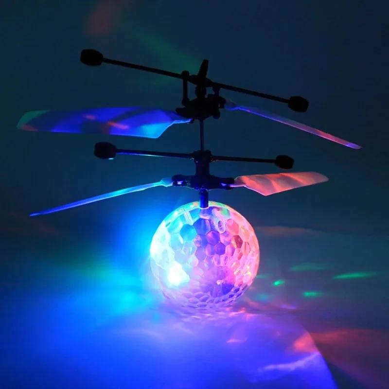 Boule de cristal à Suspension lumineuse Led, Induction infrarouge, contrôle des gestes RC, jouets lu