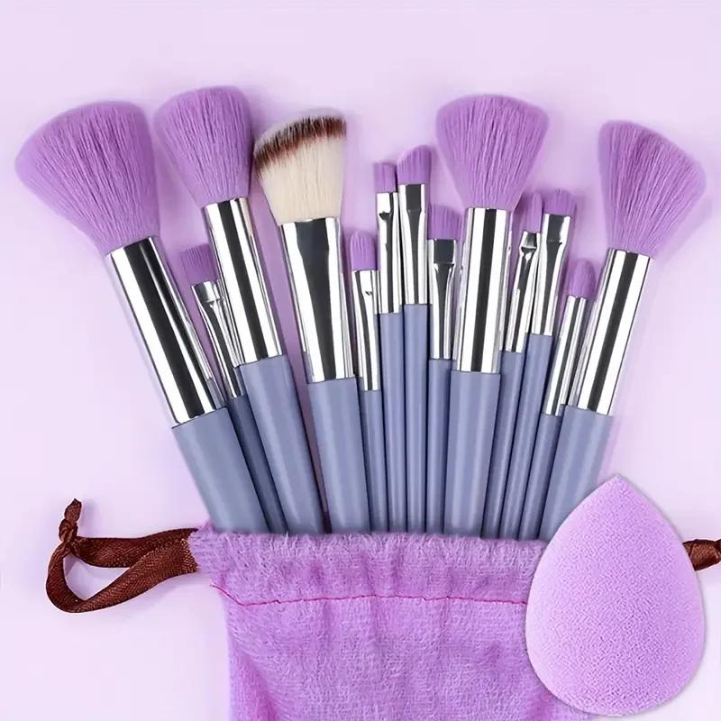 Professiona 13 pièces ensemble de pinceaux de maquillage fond de teint fard à paupières Blush poudre