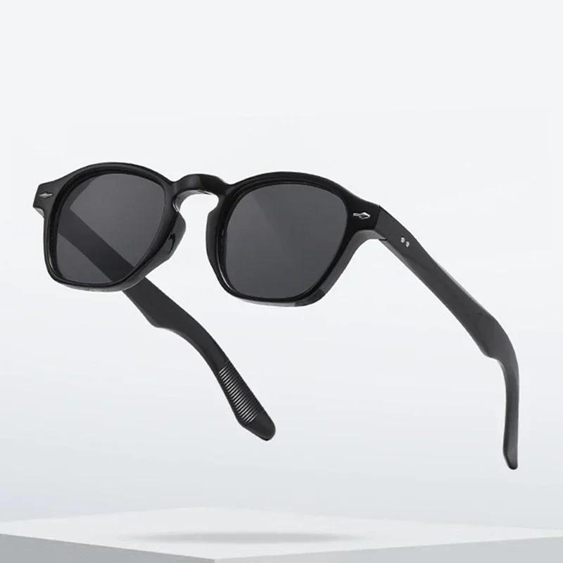 JNPCXI rétro Rivets hommes lunettes de soleil carrées mode bleu vert tendance nuances UV400 femmes c