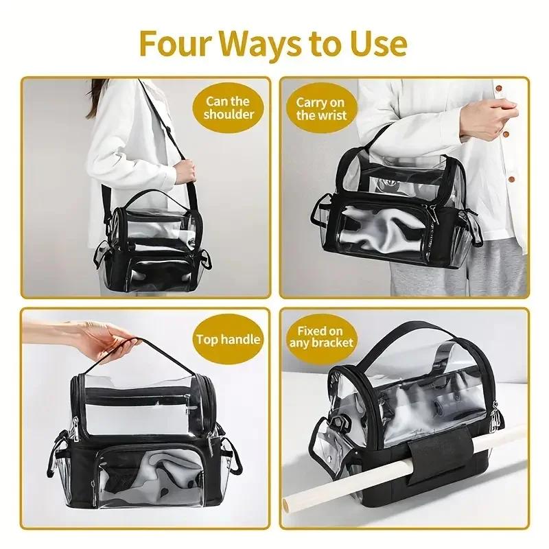 Porte-brosse de maquillage, sac à dos, étui de voyage pour maquilleur, sac de rangement cosmétique t