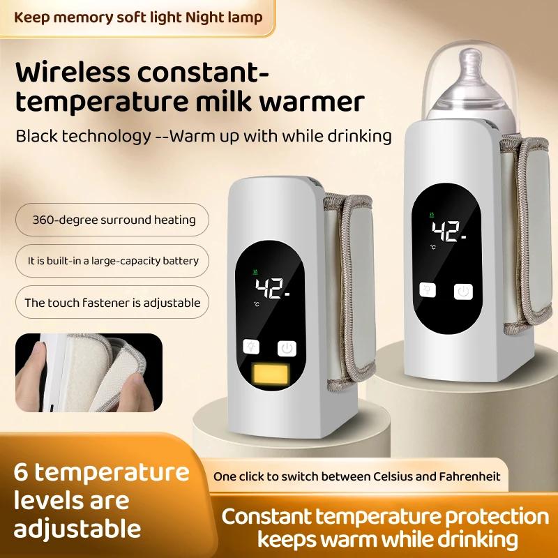 Chauffe-biberon portable de haute qualité avec contrôle de la température, chauffe-lait sans fil, ch