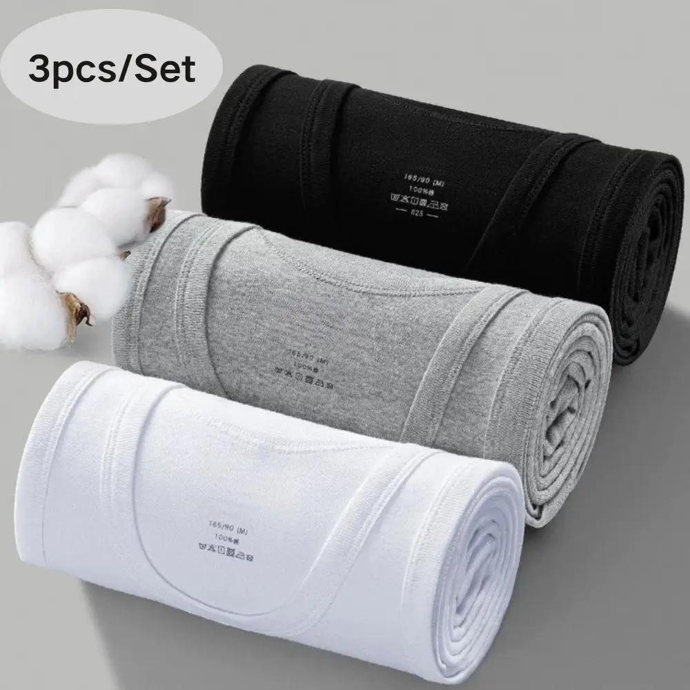 Débardeur en coton pour hommes et femmes, 3 pièces/lot, sans manches, solide, gilet musculaire, sous