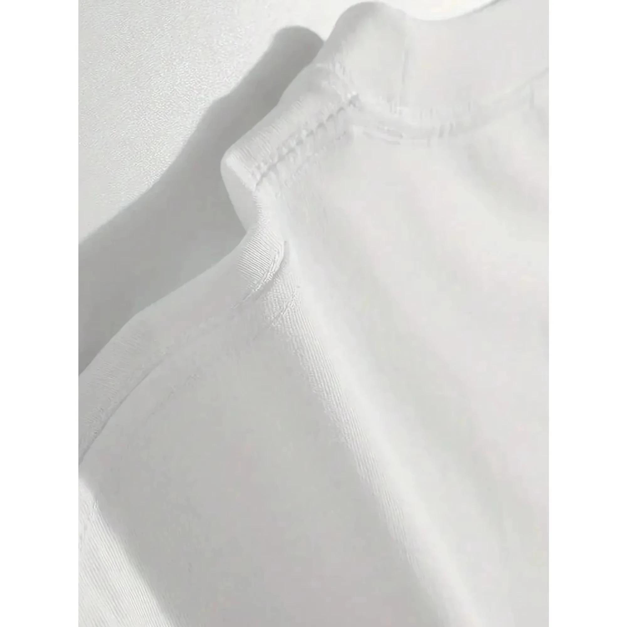 T-shirt à manches courtes en pur coton imprimé avec la carte du circuit North Loop pour hommes, vête