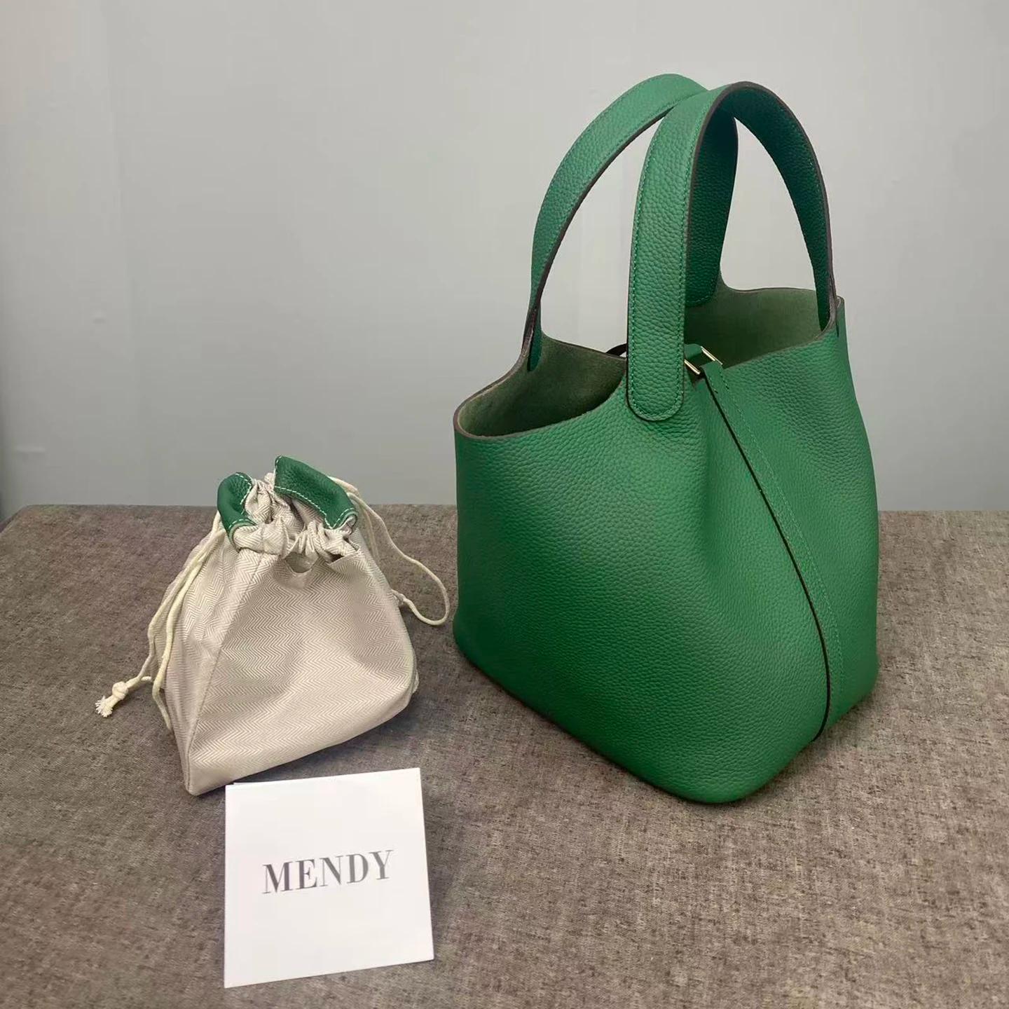 Sac seau pour femmes, fourre-tout de bonne qualité, sac à main de styliste de luxe en cuir véritable