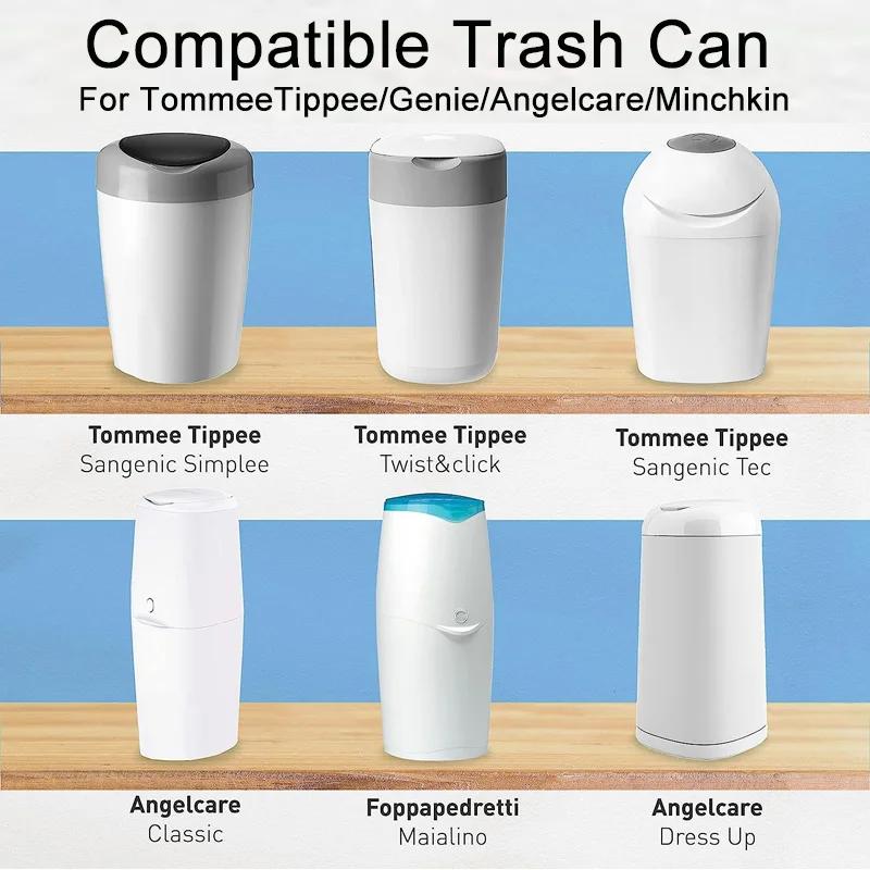Recharges de seaux à couches multicolores pour Tommee Tippee Sangenic Simplee ou Twist & click pour 