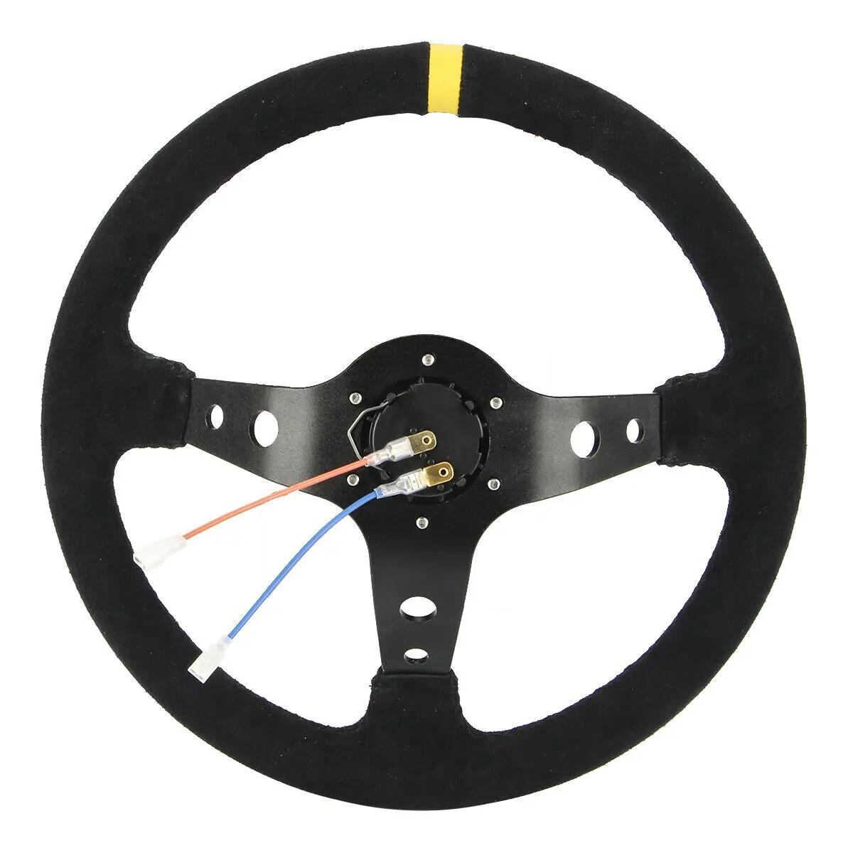 Volant de voiture universel 350mm 14 pouces, jeu de course à dérive, PCD 70mm pour Logitech G29 G920