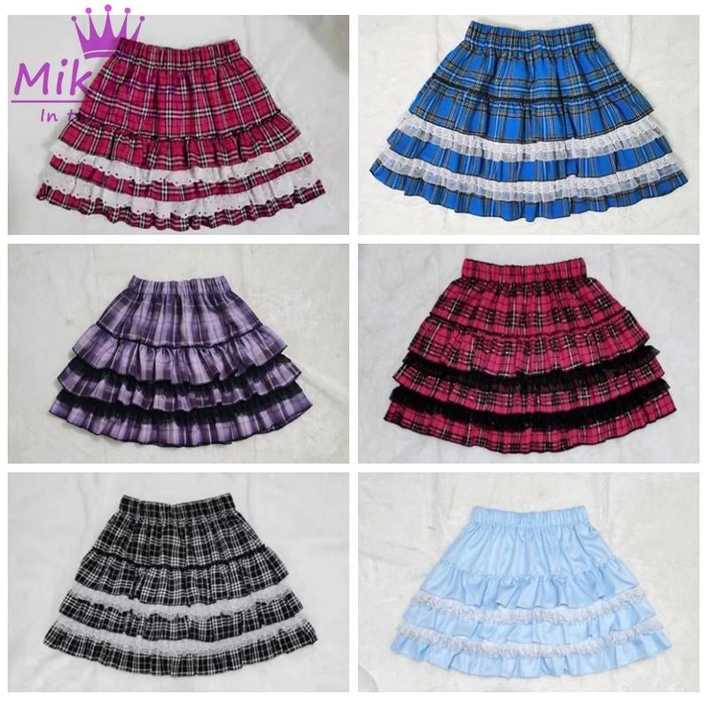 Mikumn-Jupes à carreaux pour filles punk, Harajuku Y2k, Kawaii, jupes pour femmes, gothique japonais