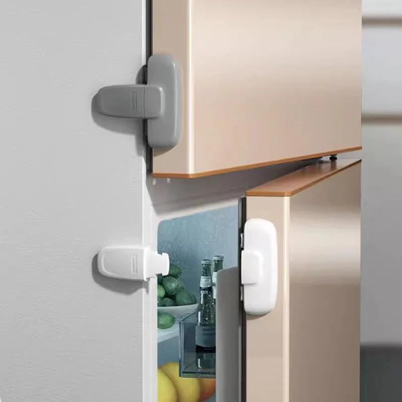 Serrure de porte pour réfrigérateur, congélateur et armoire, loquet de sécurité pour bébé et enfant 