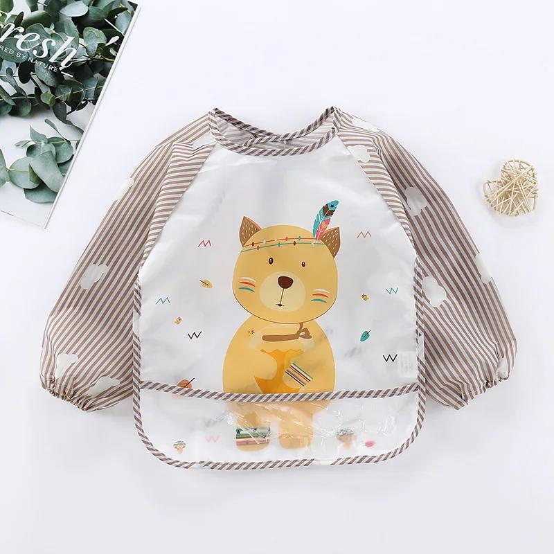 Bavoirs imperméables pour bébé de 0 à 3 ans, joli dessin animé coloré, pour nourrissons, manger des 