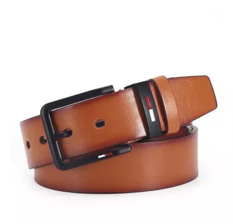 Ceinture en cuir PU pour homme 120CM X 3.8CM avec boucle carrée en alliage, style décontracté et pro