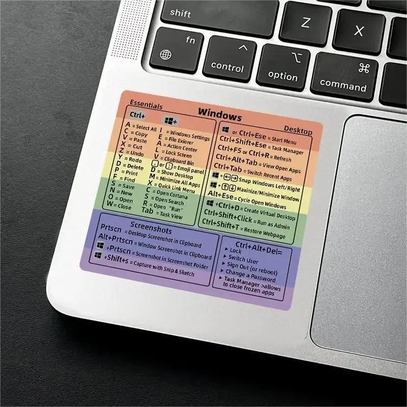 Autocollants de raccourci de clavier, Guide de référence rapide Windows + Word/Excel, autocollants d