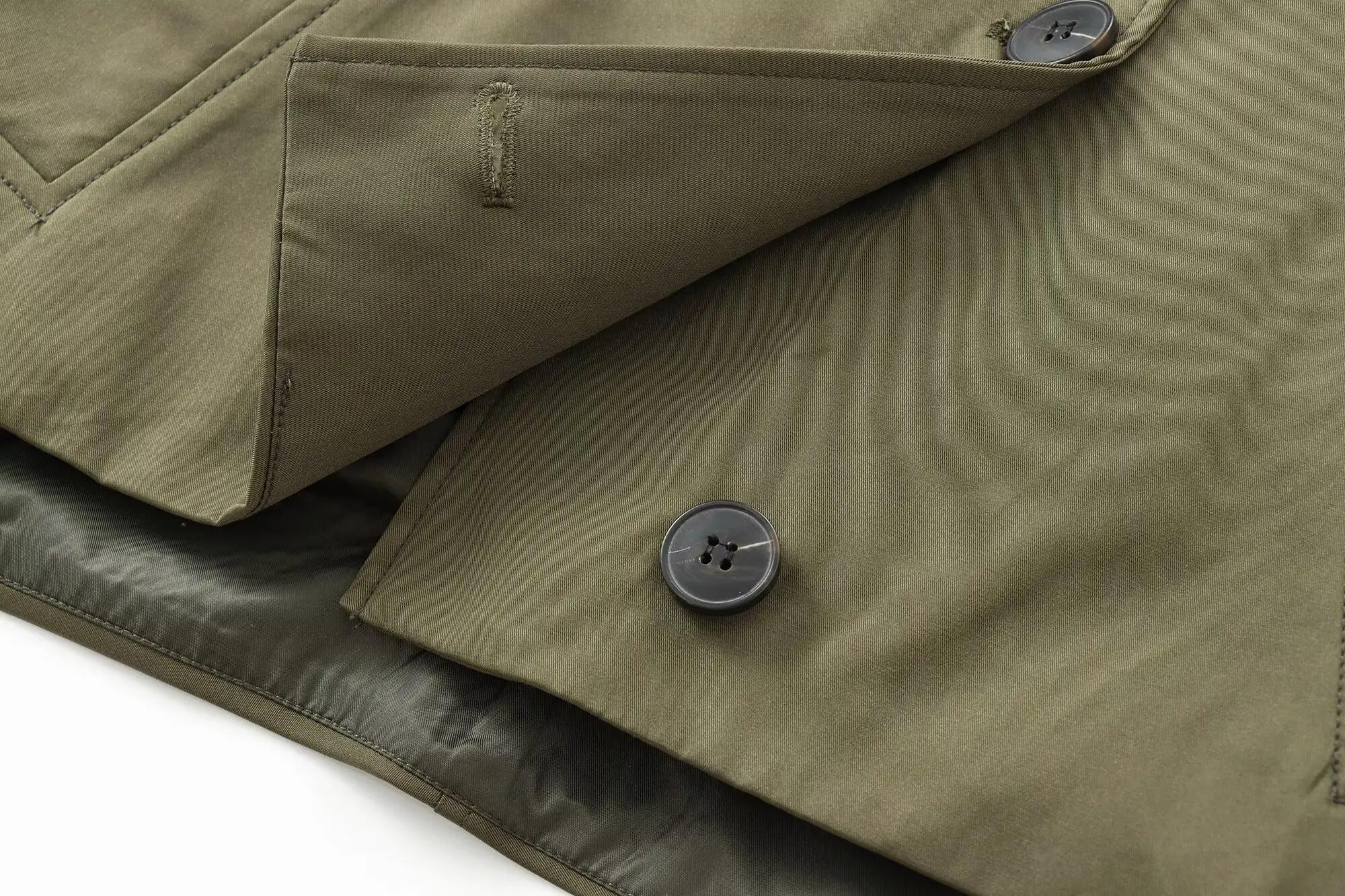 MUJER Trench Coat à capuche pour femme Coupe-vent à manches longues pour femme Nouveau en manteaux e