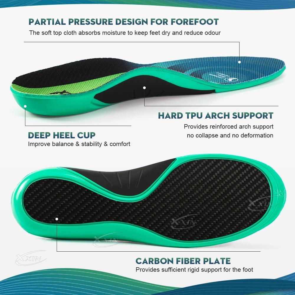 【Xxin】 semelle intérieure en Fiber de carbone orthopédique soutien de la voûte plantaire semelles in