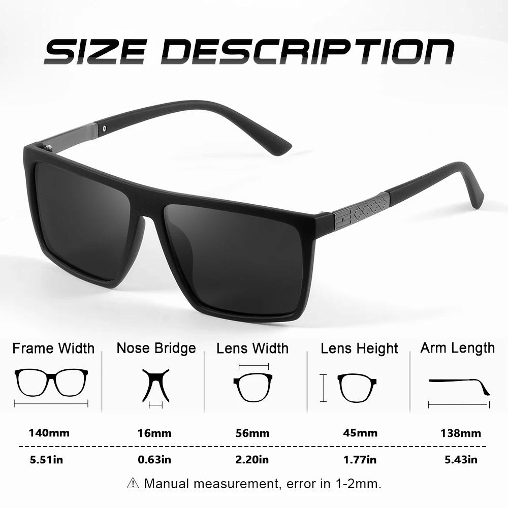 CRIXALIS lunettes de soleil polarisées pour hommes et femmes Vintage carré conduite pêche lunettes d