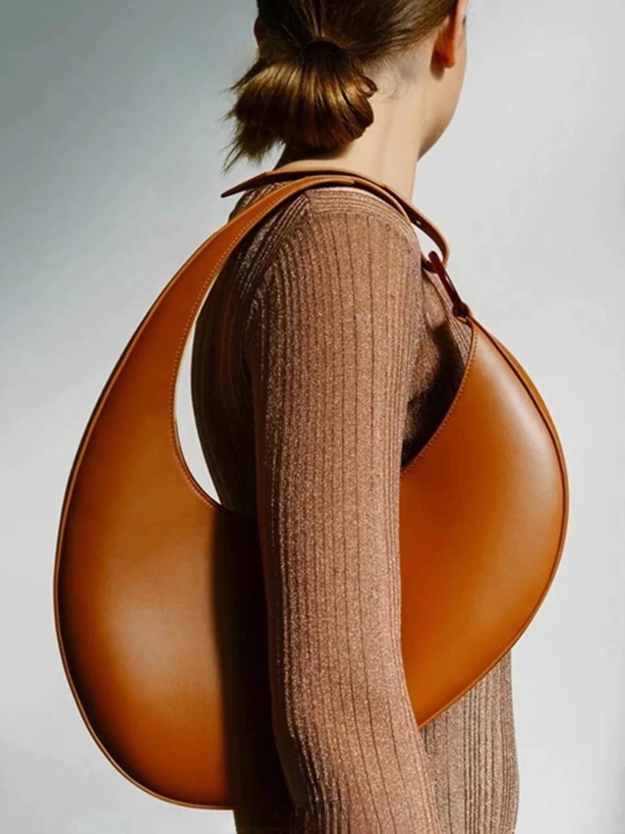 Sac demi-lune de styliste, nouvelle personnalité de la mode, sac ovale polyvalent de luxe pour femme