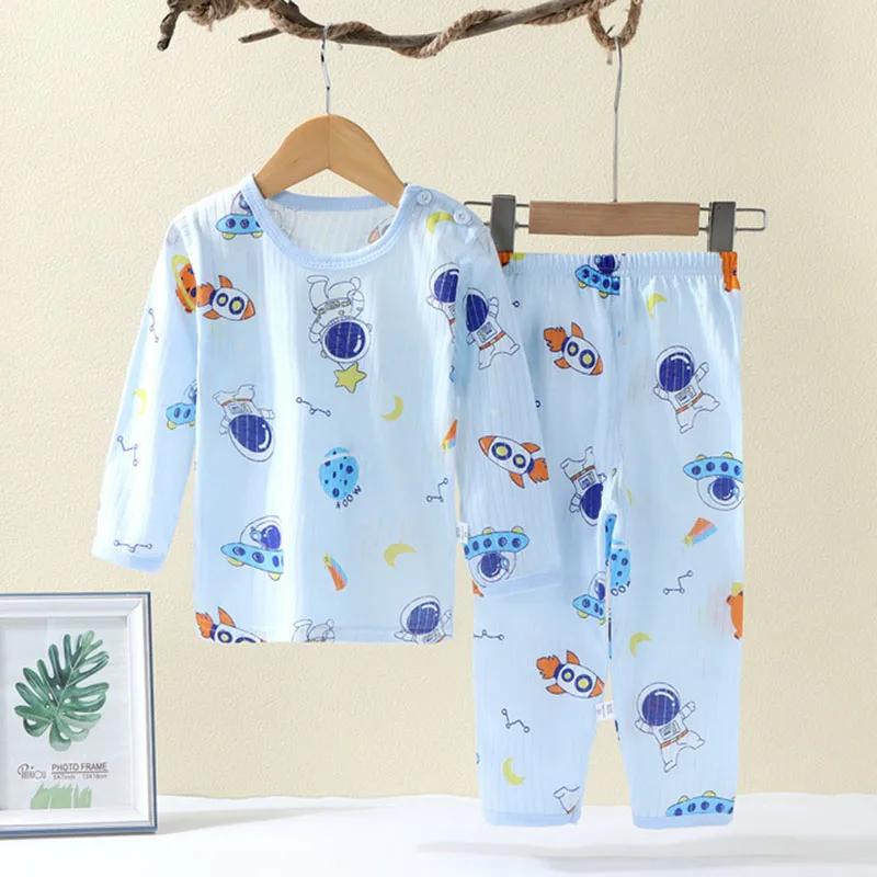 Ensemble pyjama en coton doux et respirant pour bébés enfants de 0 à 5 ans, ensemble de vêtements de