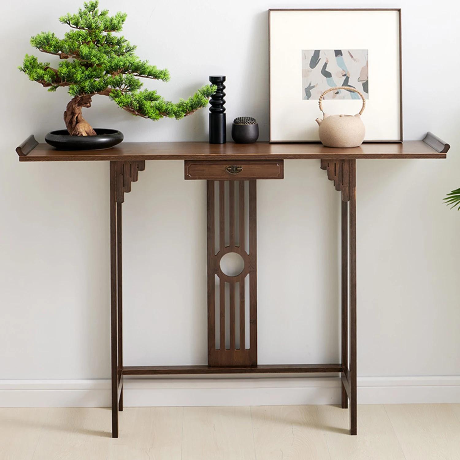 Table console d'entrée de canapé rustique, table d'appoint, salon, entrée de couloir, 32 po