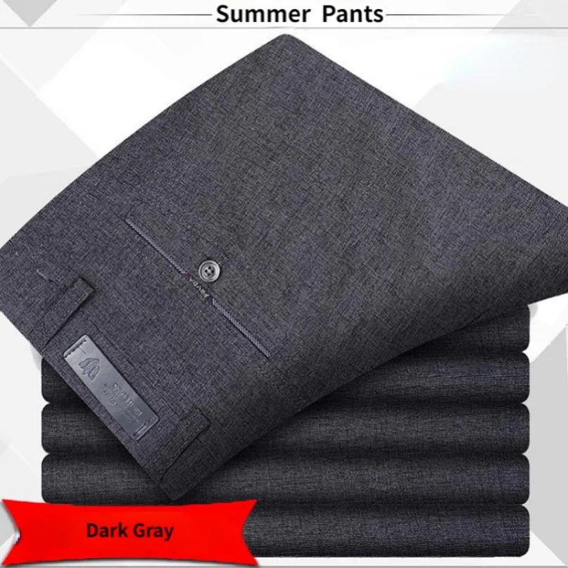 Pantalon de costume pour hommes de haute qualité classique été printemps pantalon taille haute autom