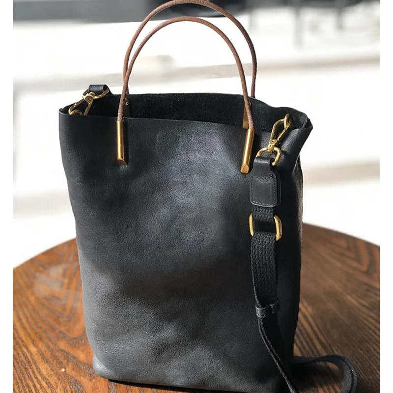 Sac à main rétro en cuir véritable pour femme, sac à main en cuir de vachette souple, designer polyv