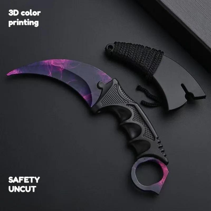 Couteaux à griffes en alliage de 18,8 cm, 4 styles, modèle Karambit Doppler Seiko, accessoires de je