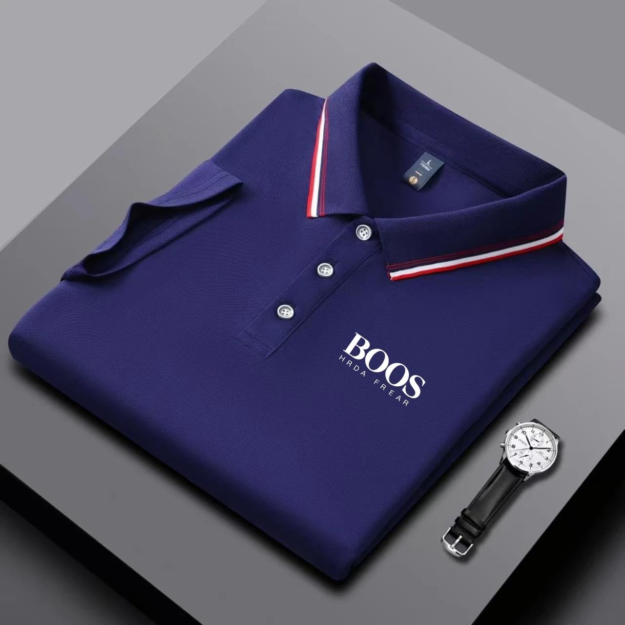 Nouveau polo brodé pour homme, décontracté et élégant, à manches courtes, respirant, confortable et 