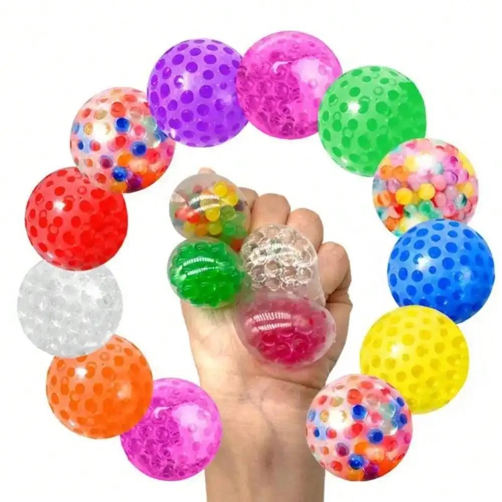 Balles anti-Stress sensorielles pour adultes et enfants, jouets Squishy Fidget, paquet de 10, jouet 