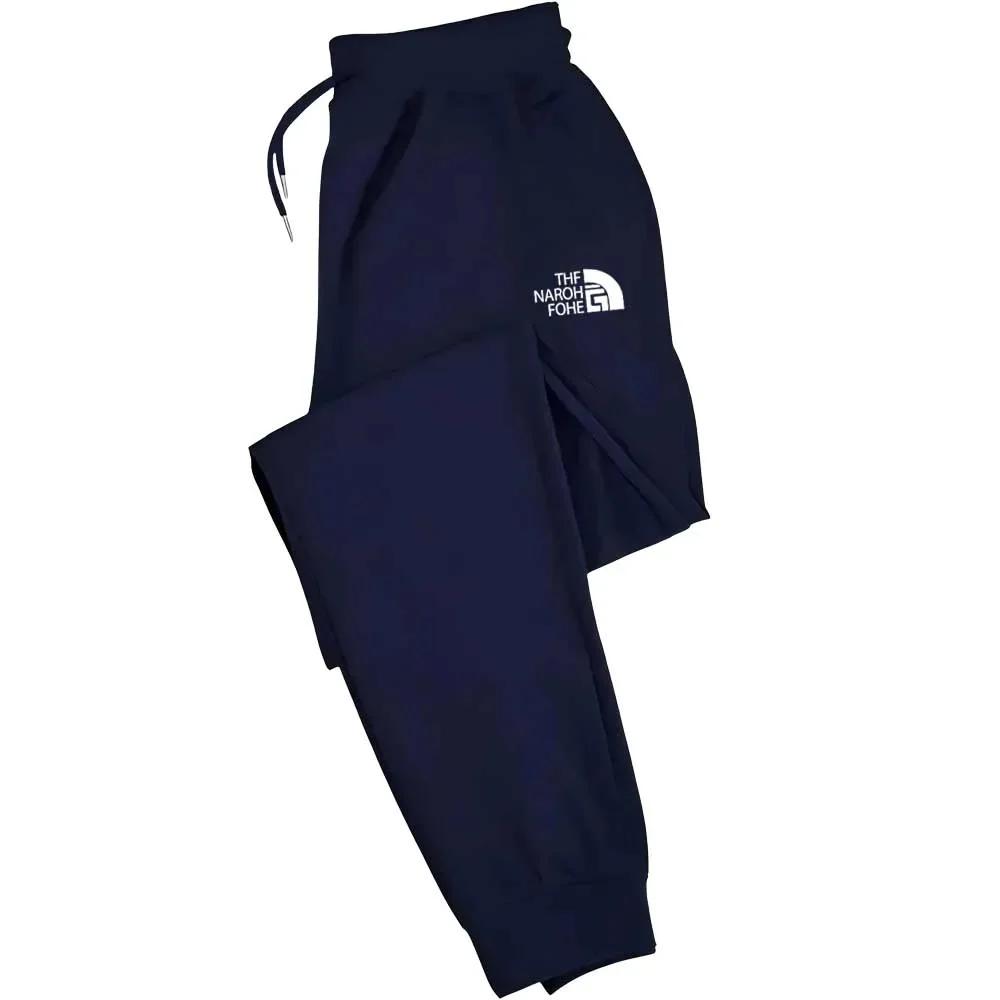 Joggers décontractés pour hommes avec cordon de serrage élastique à la taille et aux chevilles à rev