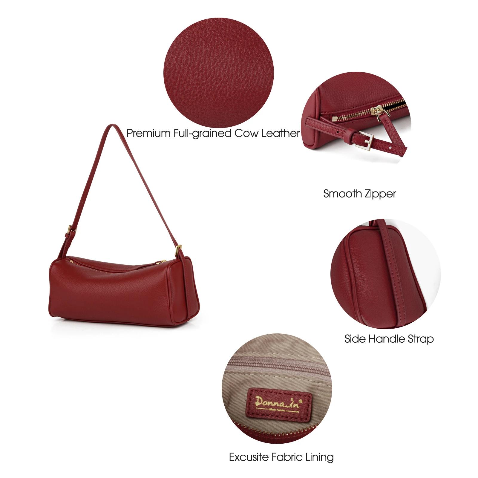 Donna-in Mini sac à bandoulière en cuir sac à main Style Hobo sac à bandoulière à la mode pour femme