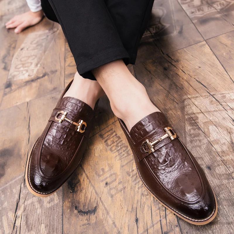 Tendance chaussures en cuir Social hommes fête de mariage bureau en cuir chaussures habillées pour h