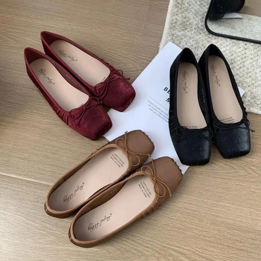 Bailamos-Ballerines Confortables et Élégantes pour Femme, Chaussures de Ballet Classiques, Rondes, a