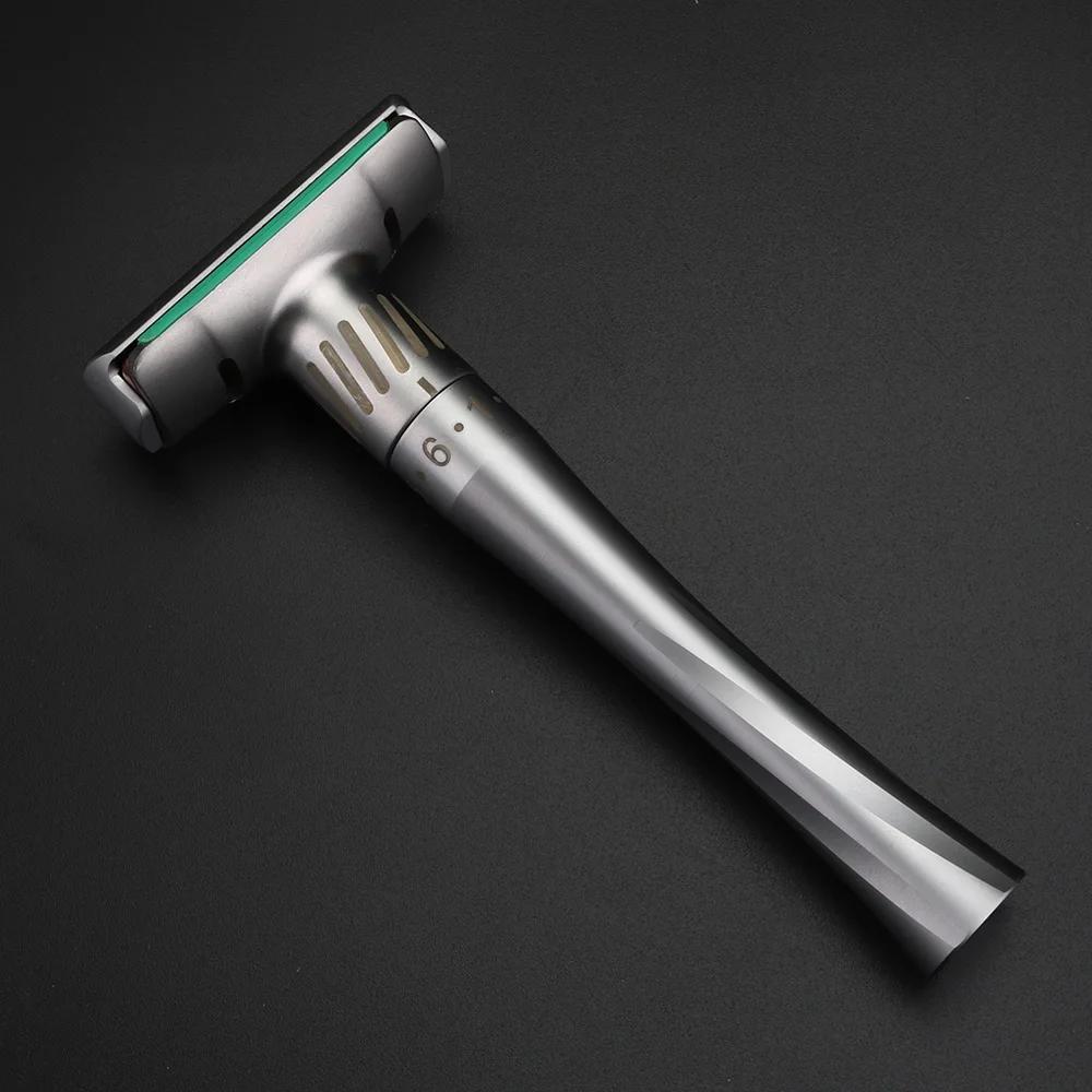XUANFENG-Rasoir à lame double face en alliage de zinc pour homme, couteau à main traditionnel, boîte