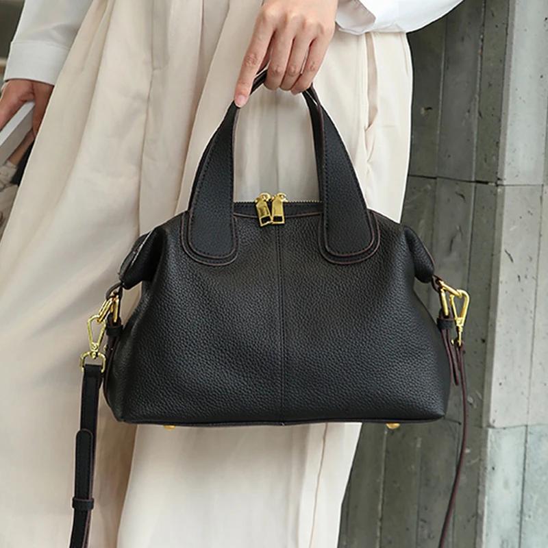 Sac en cuir de vache naturel pour femmes, sacs à bandoulière rétro en cuir de vache, sac à bandouliè