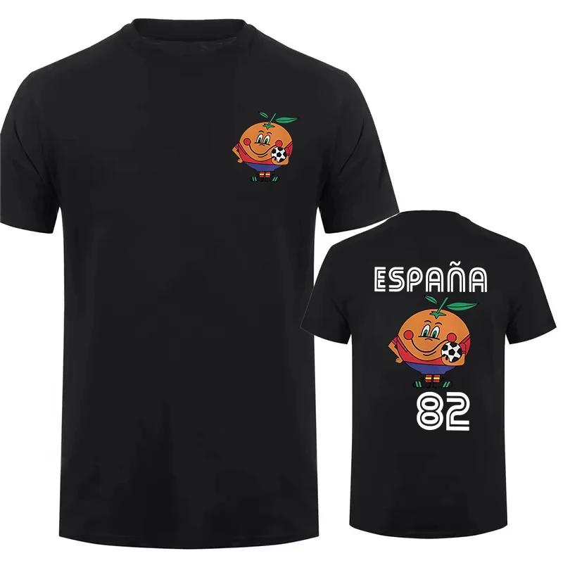 Naranjito T-Shirt hommes femmes T-Shirt col rond Espana 82 espagne mascotte 1982 Football Football T