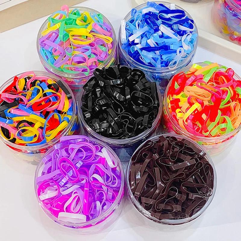 Élastiques à cheveux épaissis et améliorés pour femmes et filles, 500 pièces, durables, résistants à