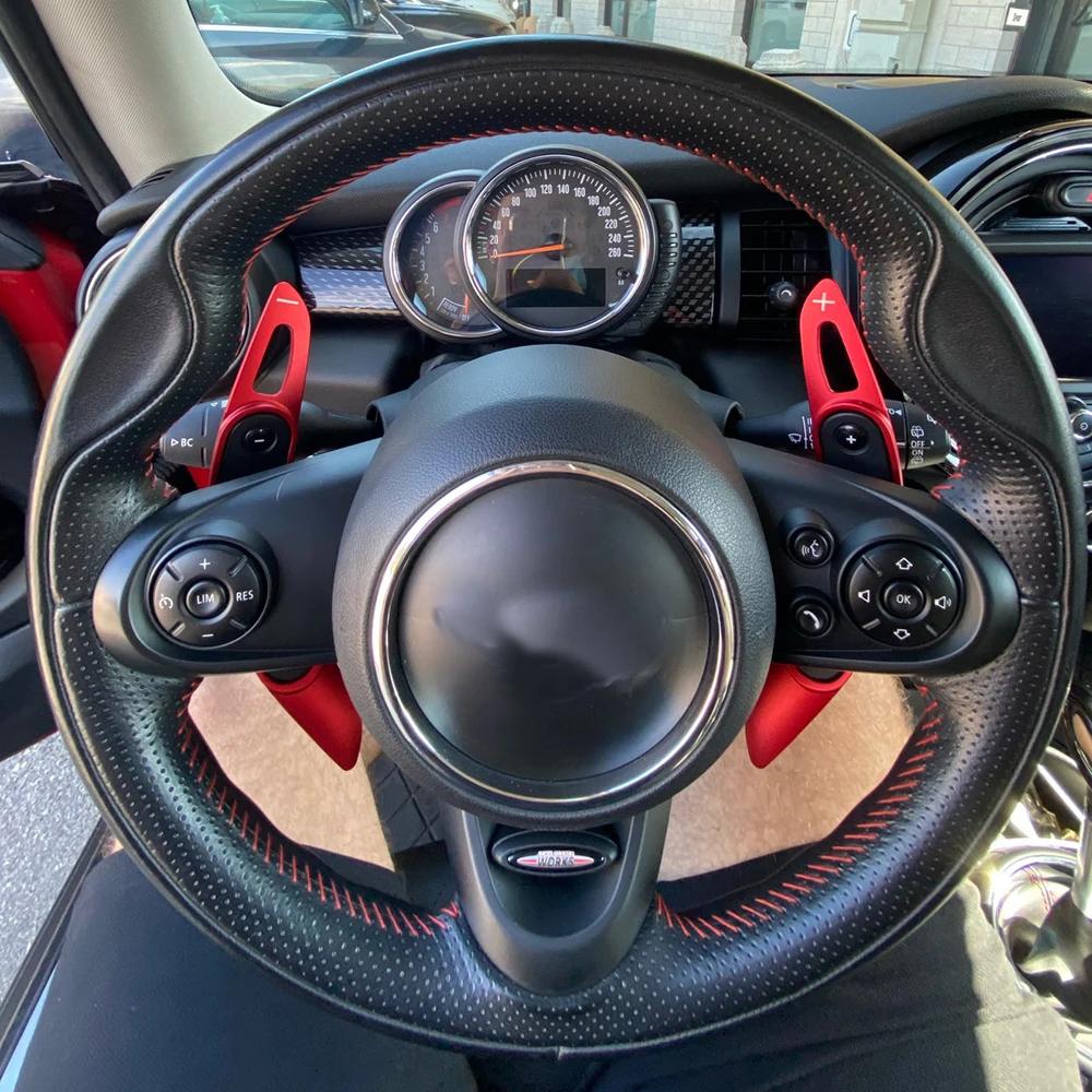 Couvercle d'extension de palette de changement de volant en aluminium, accessoires pour MINI Cooper 