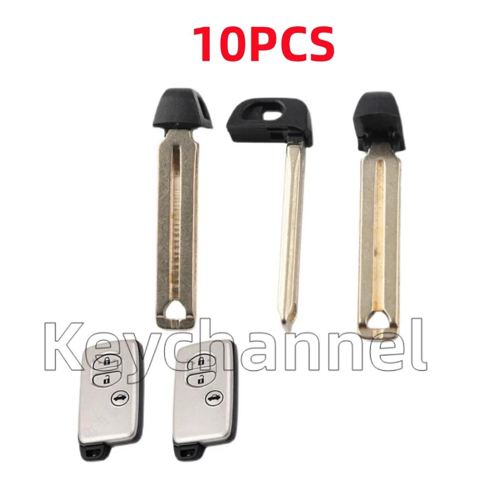 Keychannel 10 pièces lame de clé de voiture d'urgence télécommande intelligente insérer lame de clé 
