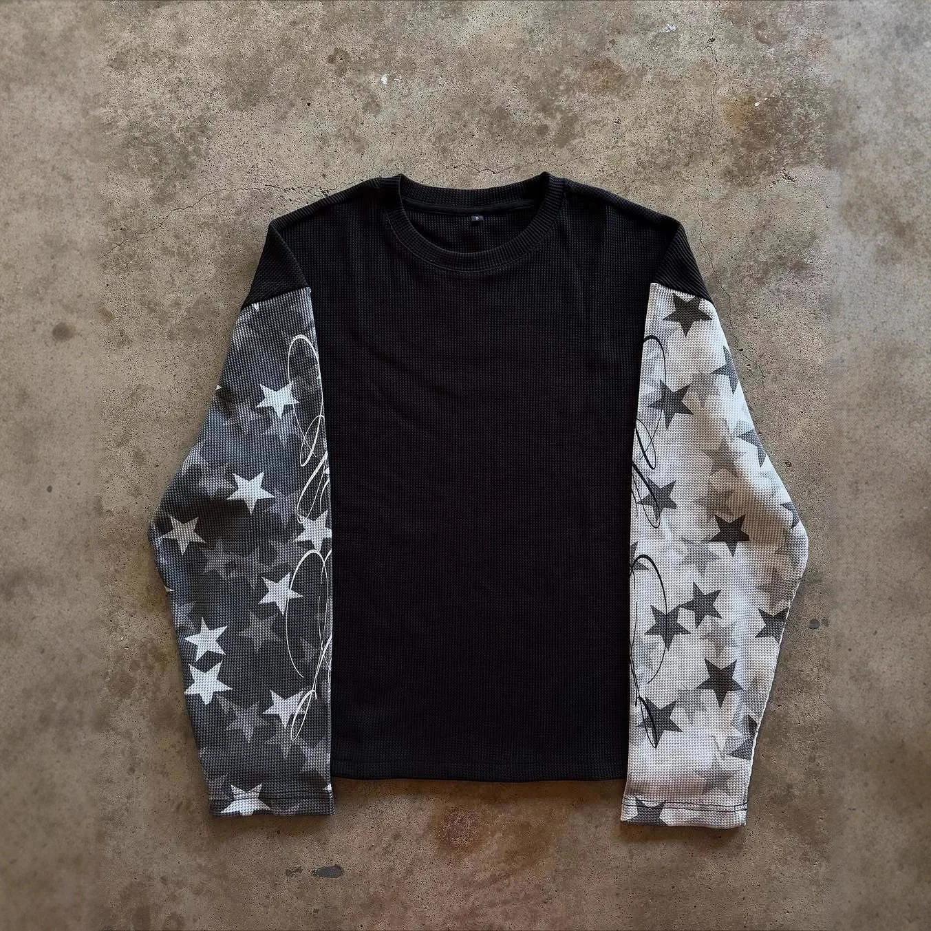Nouveautés Automne-Hiver : Vêtements unisexes de style américain, hauts tendance rétro punk sombre, 