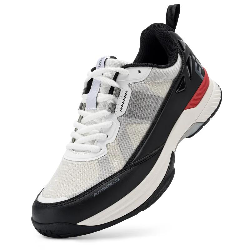 FitVille chaussures de Tennis larges pour hommes chaussures de Pickleball léger respirant toutes les