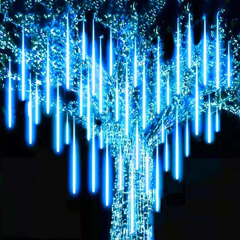 Lumière Led solaire extérieure pluie de météores lumières étanche décor de jardin guirlande de rue e