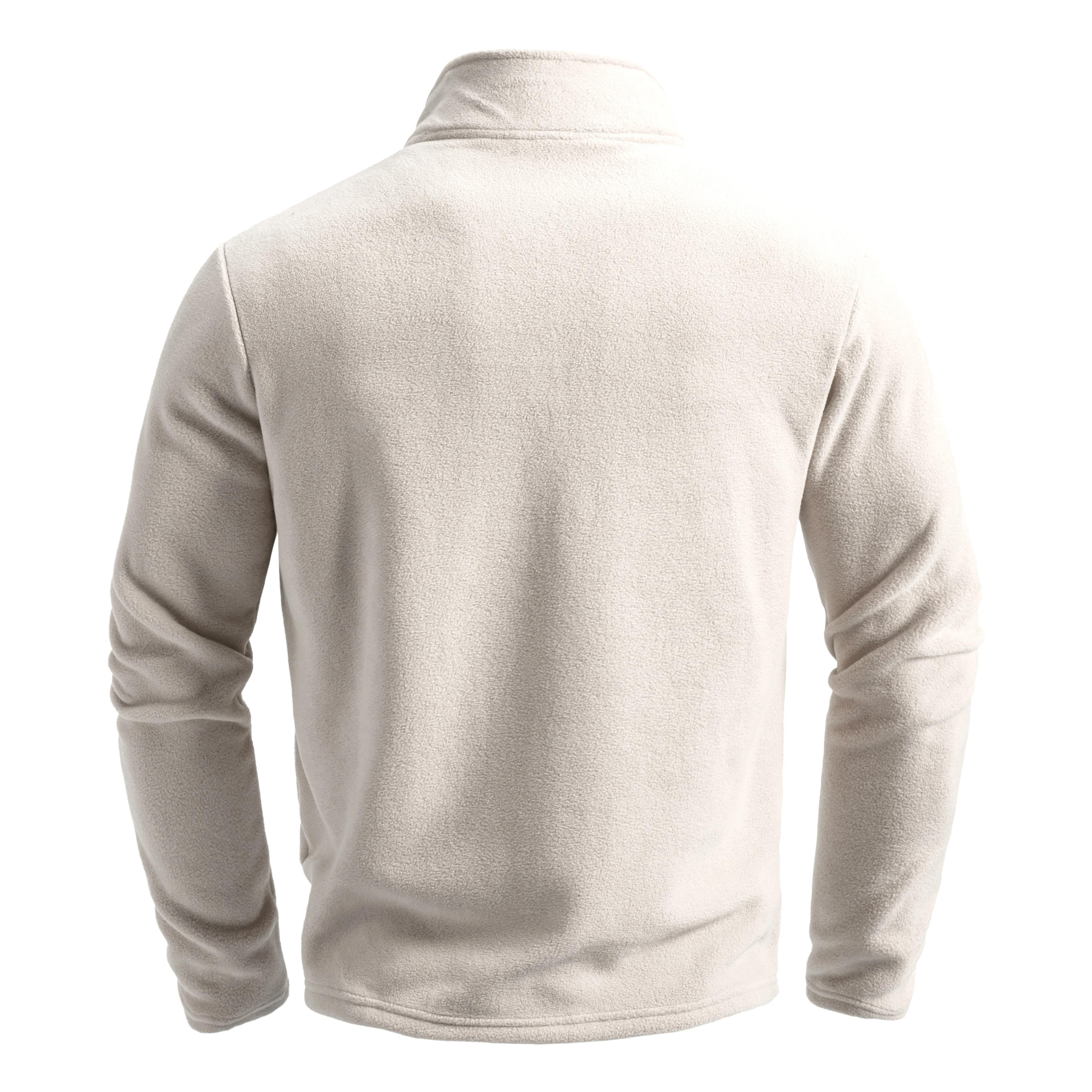 Pull chaud d'extérieur pour hommes, mode hiver, chaud et confortable, demi-fermeture éclair, couleur