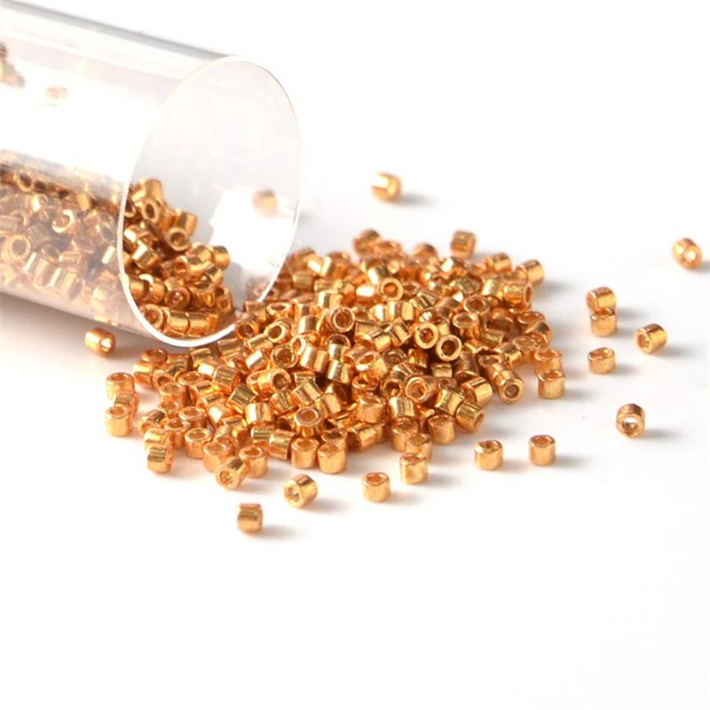 10 g/Tube JP Miyuki Delica 11/0 perles de rocaille en verre couleur métallique perles de rocaille en