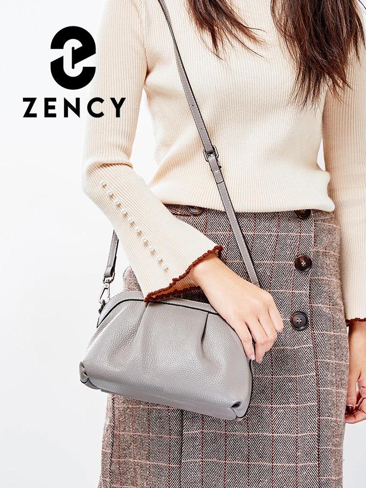 Zency – sac d'été pour femmes, 100% cuir véritable, petits sacs Hobos de haute qualité, sac à bandou