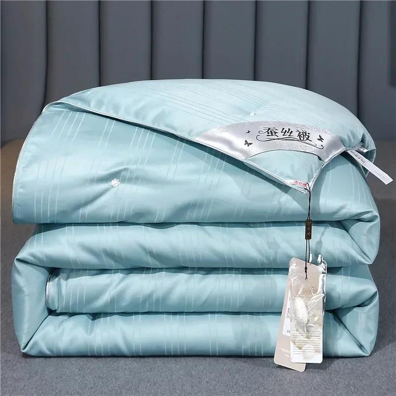 Couette 100% Soie de Mûrier, Artisanale, pour la Santé et la Beauté, Remplissage en Soie, Tailles Do